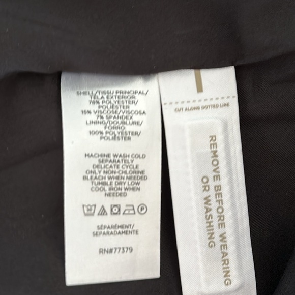 New with Tag - Ann Taylor Sleeveless Mock Neck Shift Dress - Black- 10 - Picture 8 of 8